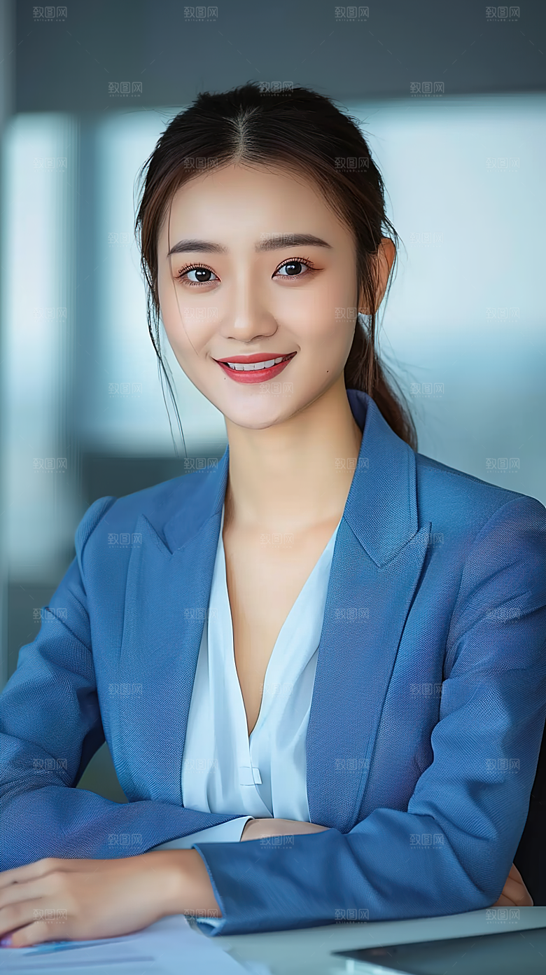 办公年轻美女工作女性高清白领摄影