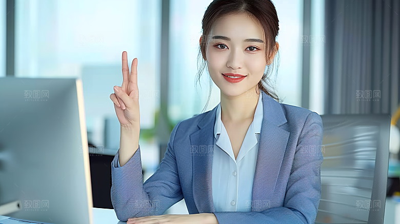 工作白领摄影女性高清美女办公年轻