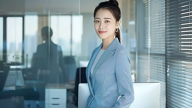 女性白领年轻高清美女办公工作