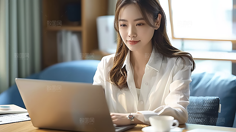高清工作白领年轻办公女性摄影美女