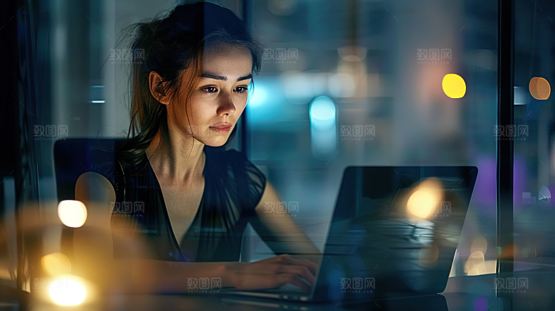 女性年轻工作高清美女摄影办公白领