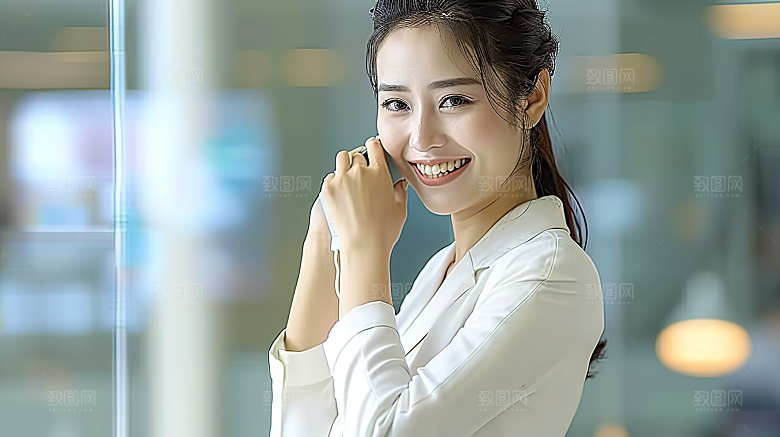 年轻高清美女摄影办公工作女性白领