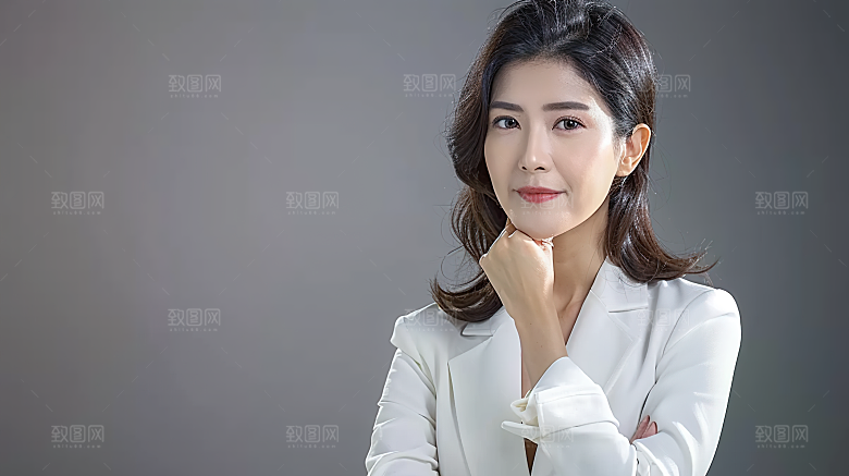 年轻摄影工作办公女性高清白领美女