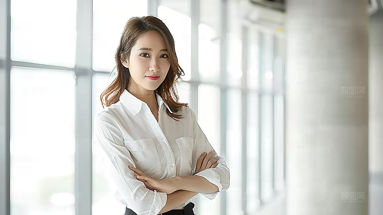 年轻摄影工作办公女性高清白领美女