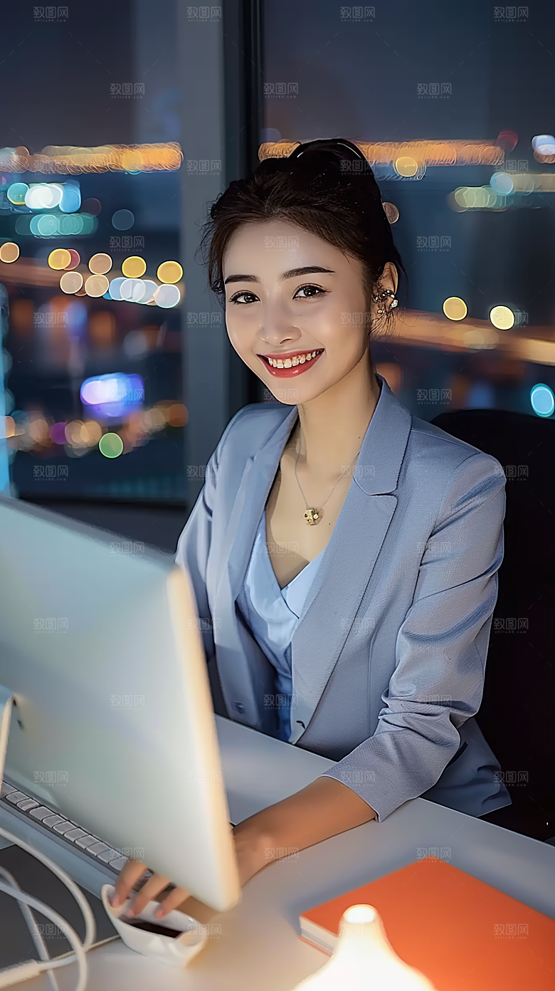 年轻摄影工作办公女性高清白领美女
