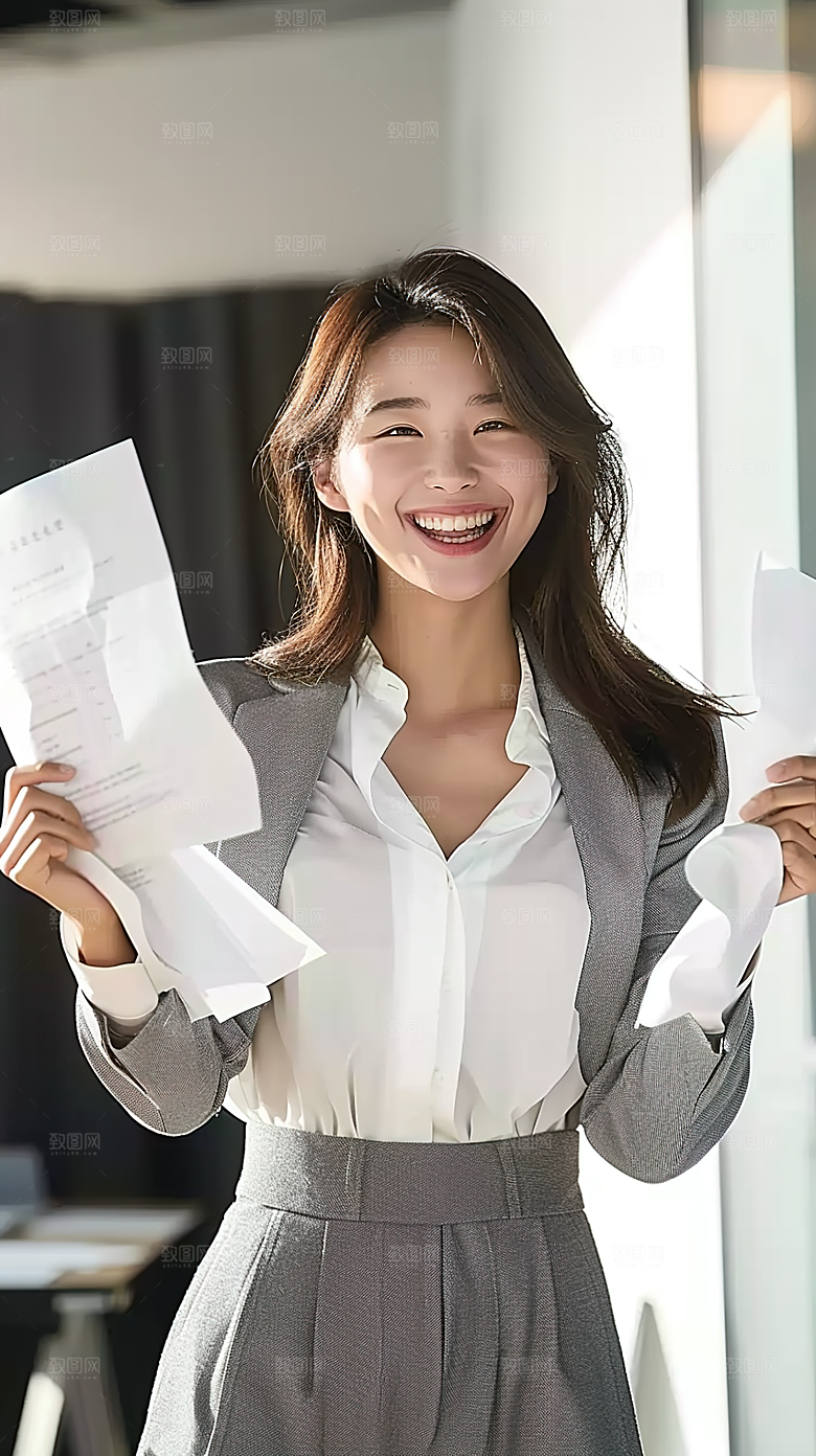 工作高清女性美女年轻办公摄影白领