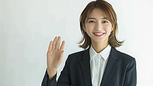 工作高清女性美女年轻办公摄影白领