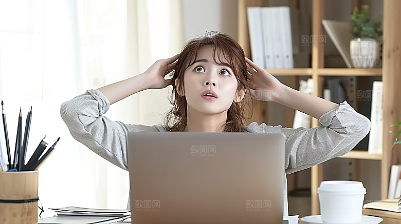 工作高清女性美女年轻办公摄影白领