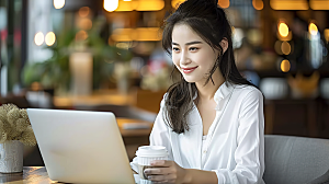 工作美女年轻办公高清摄影白领女性