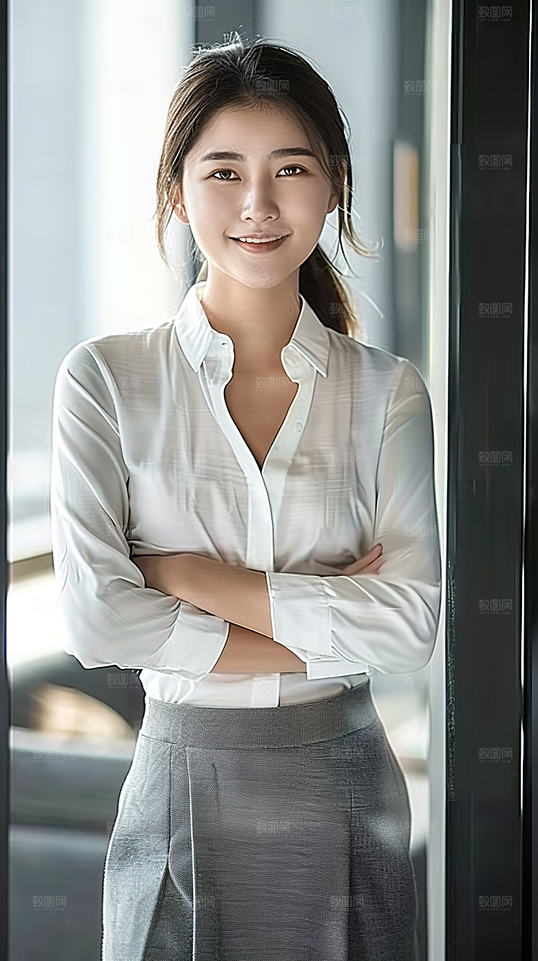 工作美女年轻办公高清摄影白领女性