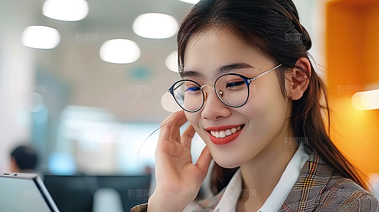 工作美女年轻办公高清摄影白领女性