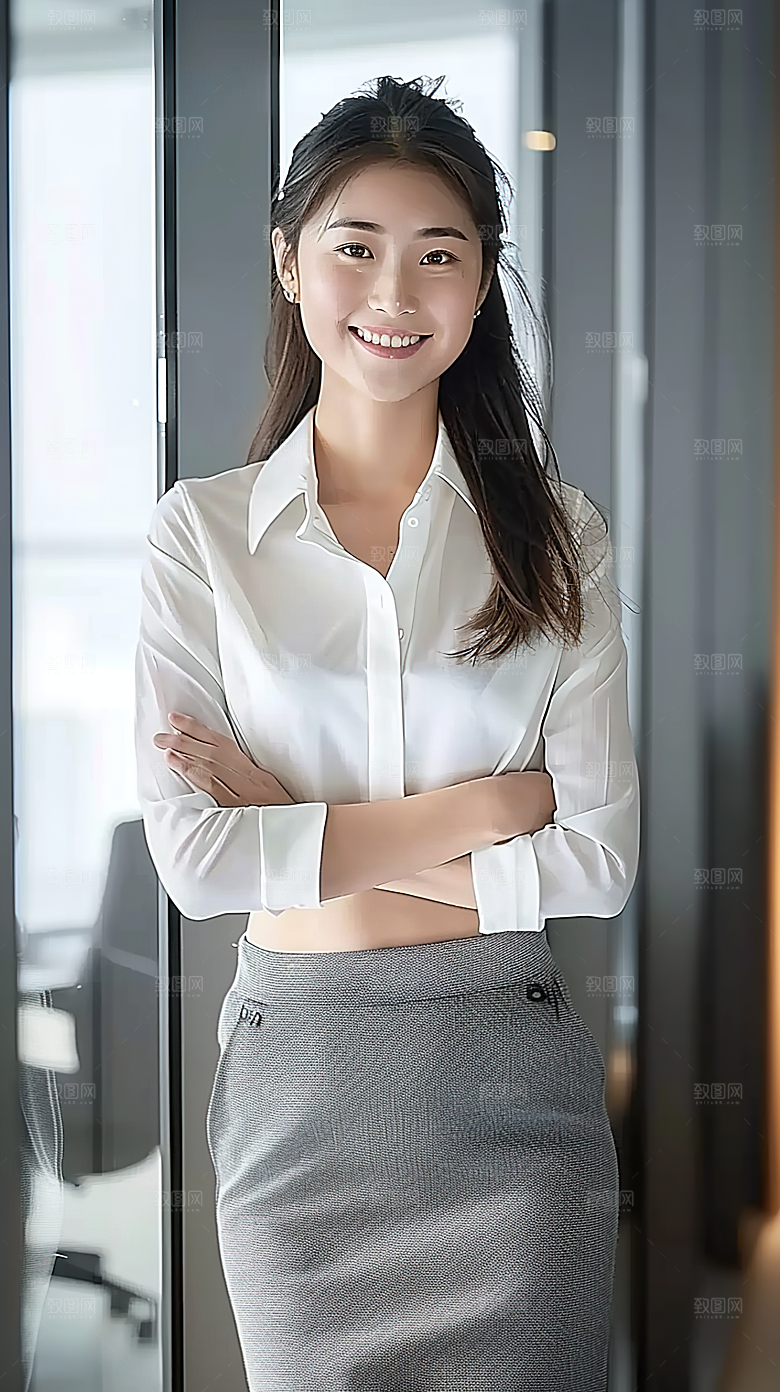 工作美女年轻办公高清摄影白领女性