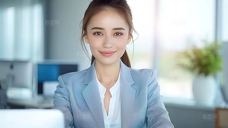 工作美女年轻办公高清摄影白领女性