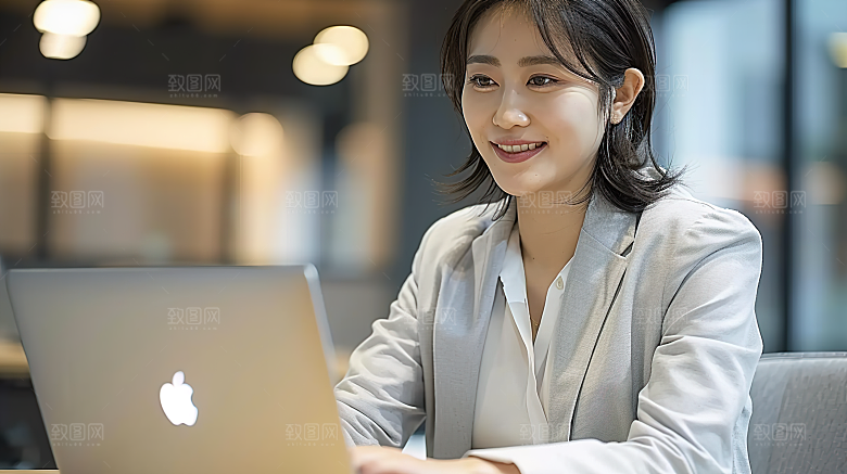 美女白领办公工作摄影高清女性年轻