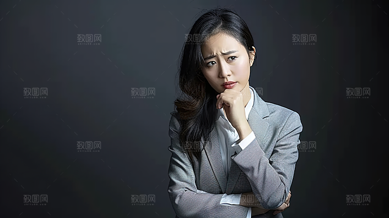美女白领办公工作摄影高清女性年轻