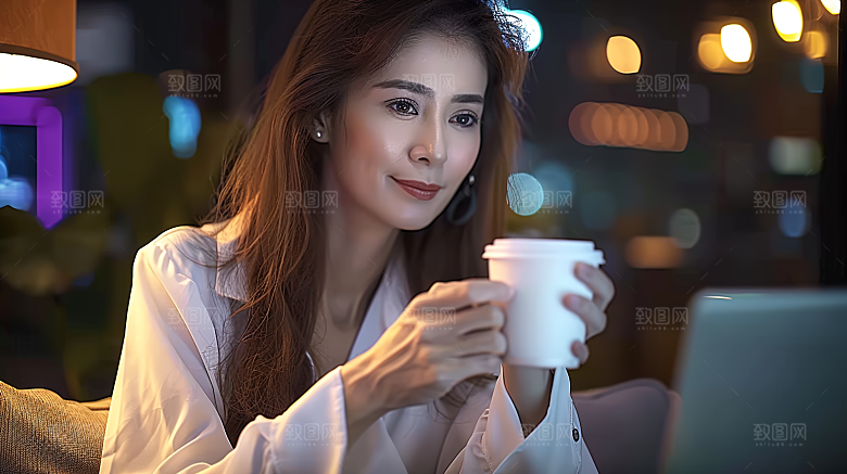 美女白领办公工作摄影高清女性年轻