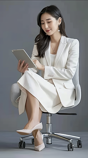 白领年轻摄影高清办公美女工作女性