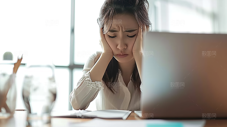 年轻女性工作办公白领美女