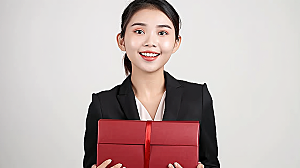 白领办公女性美女年轻工作
