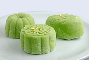 绿豆糕甜品小吃美食