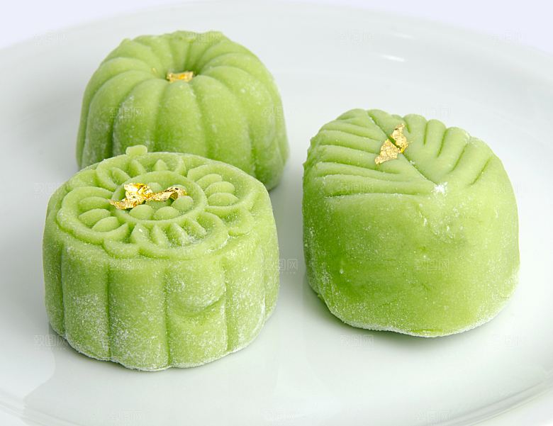 绿豆糕甜品小吃美食