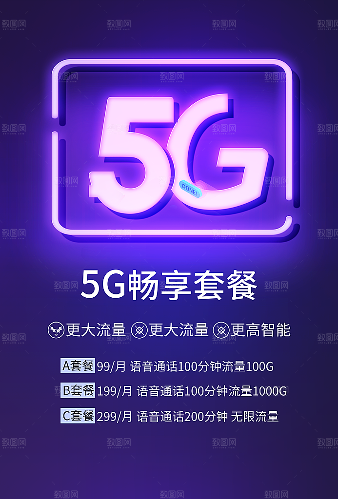 5G时代宣传海报展板