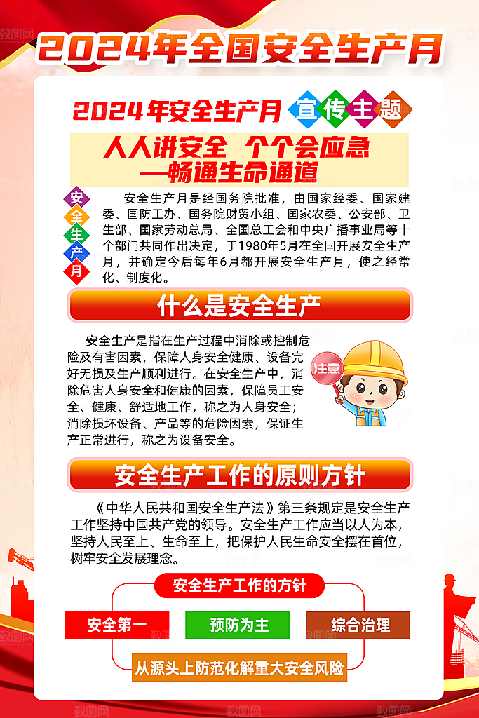 安全生产海报安全生产标语