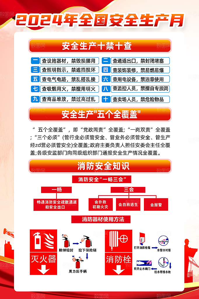 安全生产标语安全生产海报