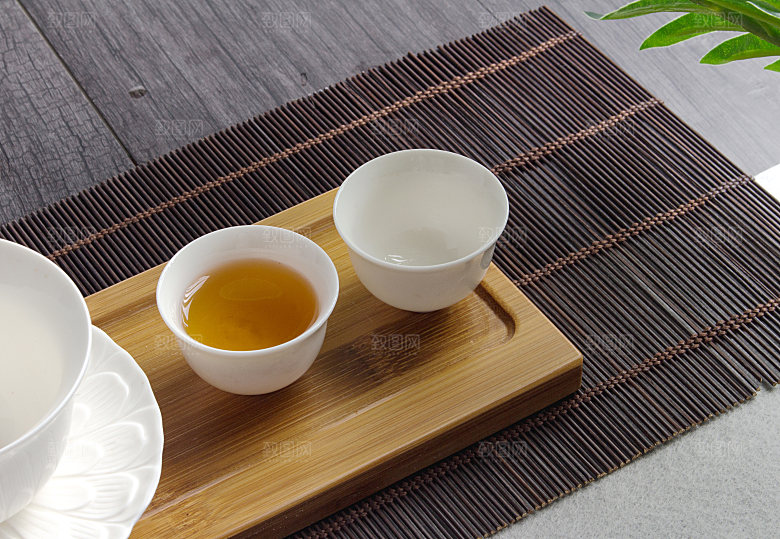 中式茶饮饮品背景