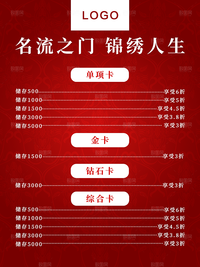 会员卡充值活动海报