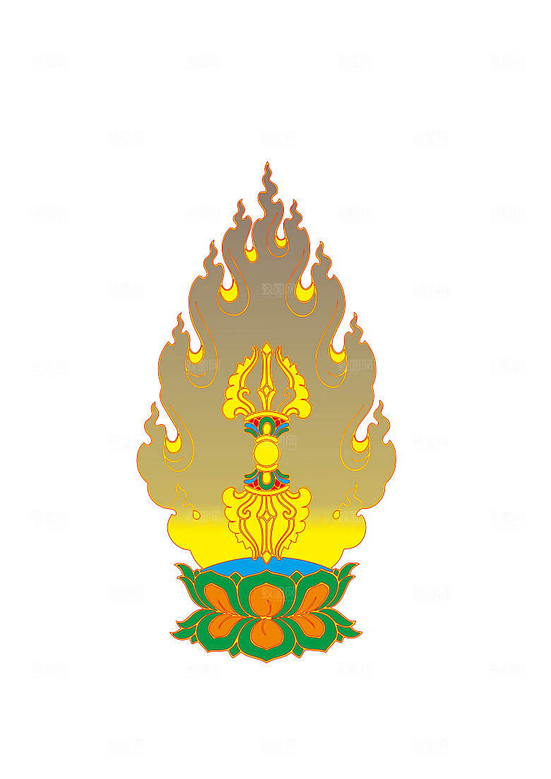精致藏式花纹图案