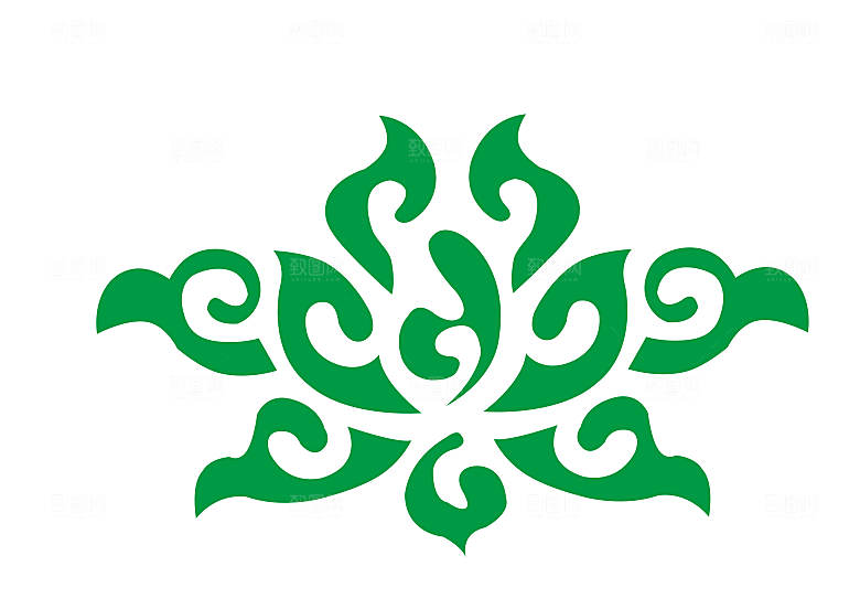 精致藏式花纹图案