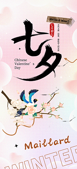甜蜜七夕节情人节爱情活动海报