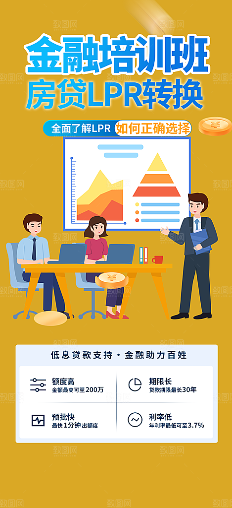 金融培训讲座活动海报
