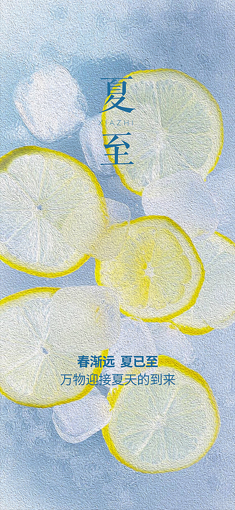 传统节气夏至海报模板