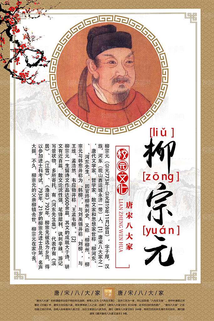 中国传统校园文化展板模版