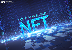 未来区块链技术NFT概念科技感海报