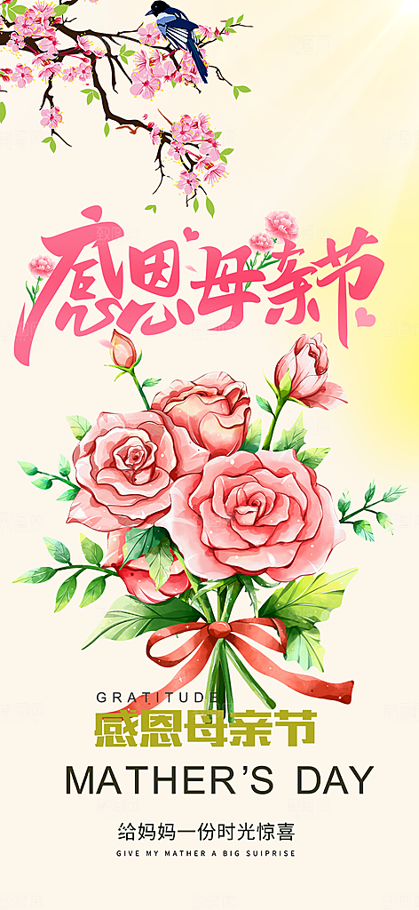 美丽感恩母亲节活动海报