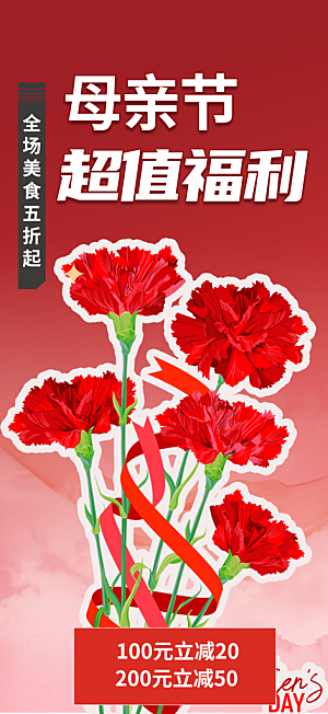 感恩母亲节活动海报