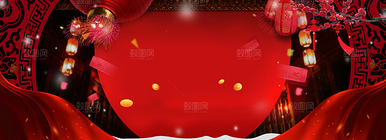 红色婚礼设计素材