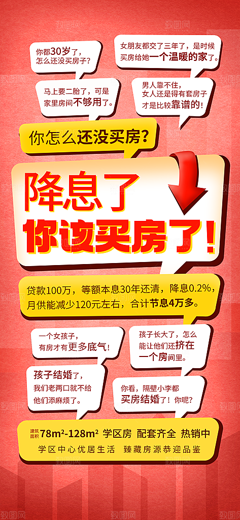 地产特惠宣传热卖特价促销热销海报