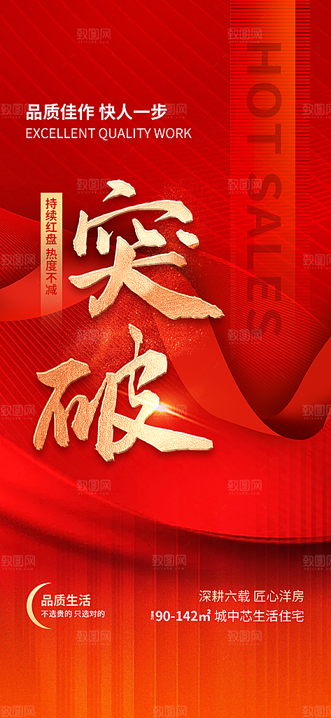 地产热卖红盘宣传促销住宅热销特价海报