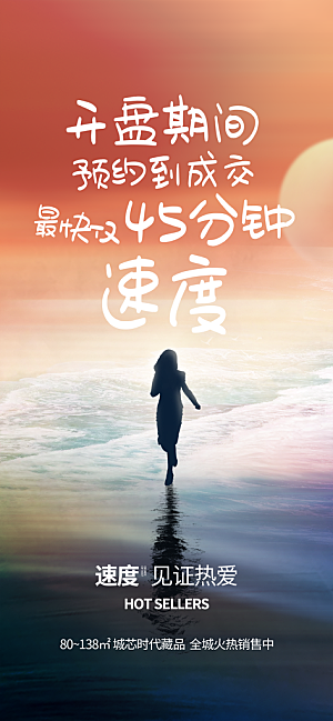 人气 热销 促销 宣传 火爆 海报 地产