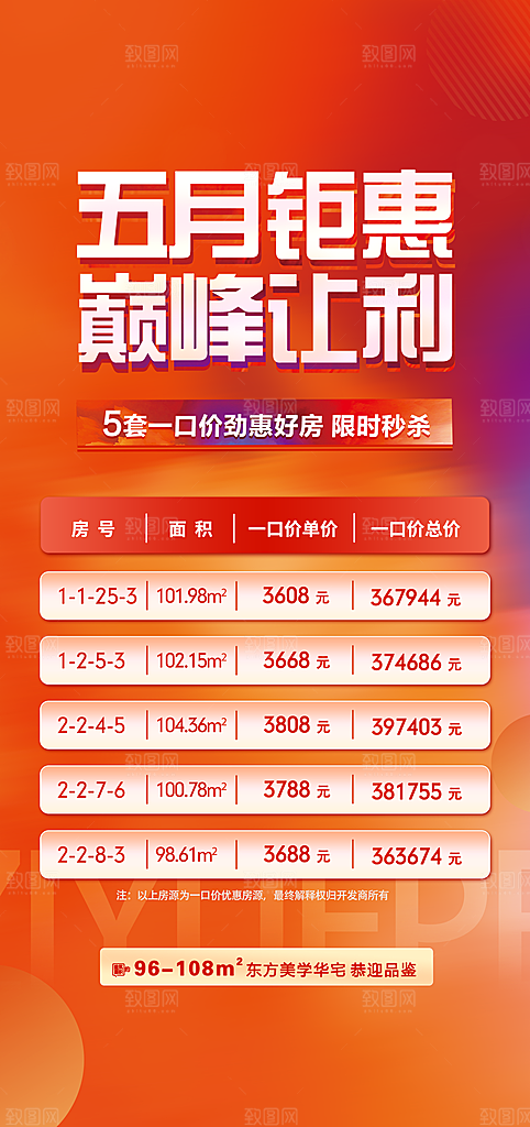 地产宣传热销特价火爆热卖特惠海报