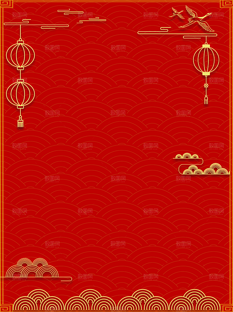 红色春节喜庆背景