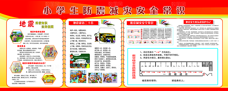 小学生防震减灾安全常识