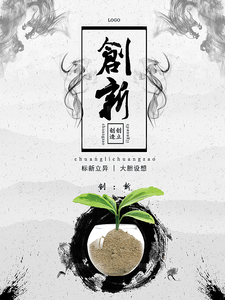 企业文化创新海报