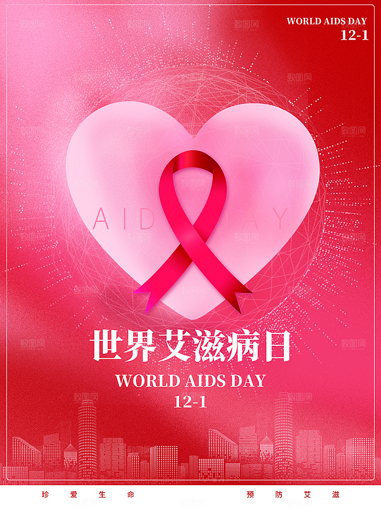 世界艾滋病日海报