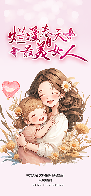 女神节妇女节海报