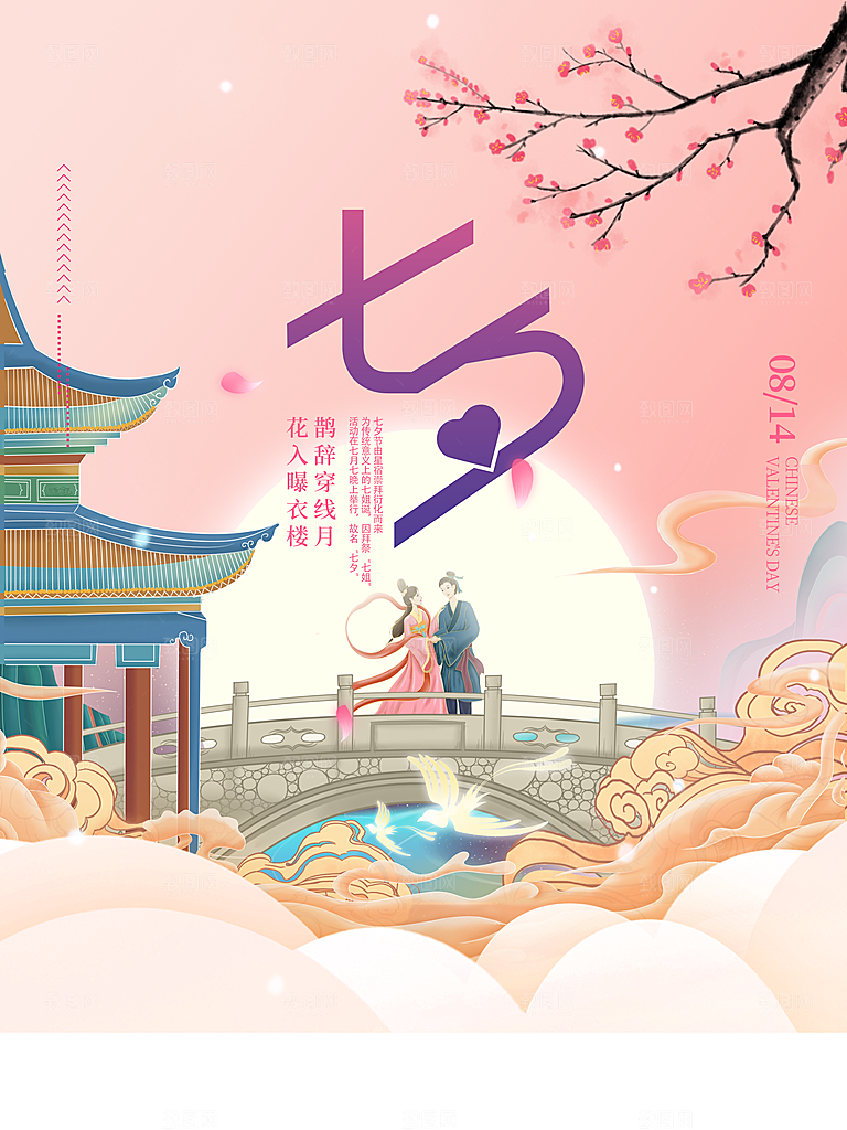 传统节日七夕情人节